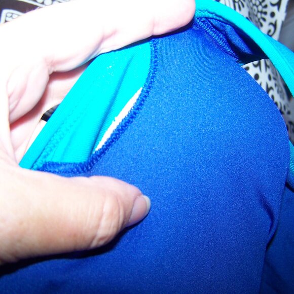 Avia Teal & Blue Sports Bra Sz L (12-14) - Picture 4 of 6